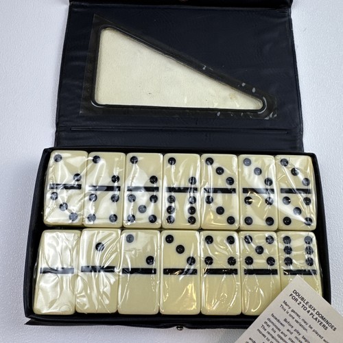 Double six domino - double, set
