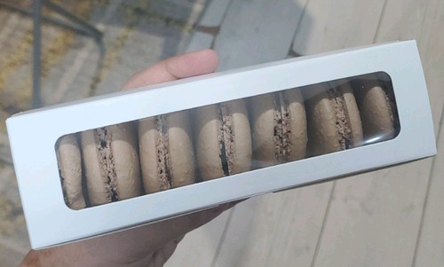 French chocolate macarons home - chocolate,