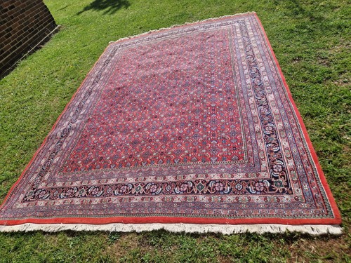 Large handmade wool rug - wool,