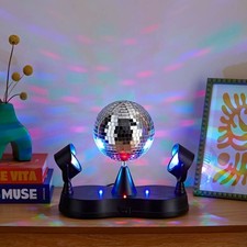 Rotating Disco Ball LED Desk
