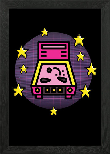 Pinball machine arcarde framed - pinball,