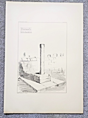 Dornoch market cross scotland - market, cross,