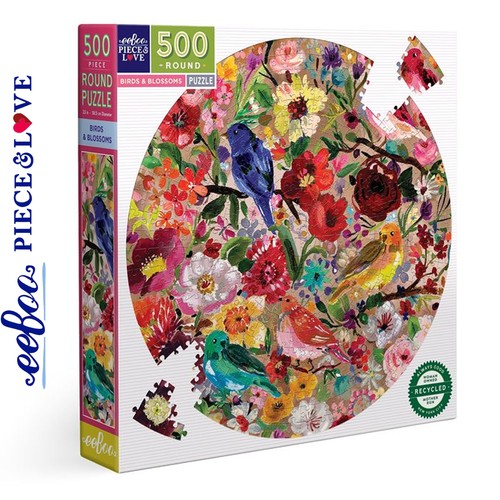 Eeboo birds blossoms - blossoms, 500pc