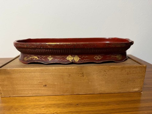 Rare antique lacquerware - antique, obon