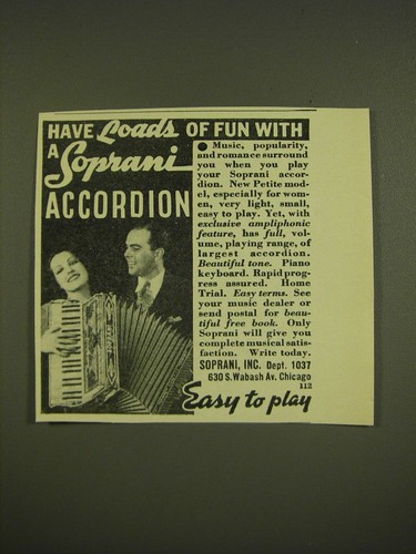 1936 soprani accordions - ad,