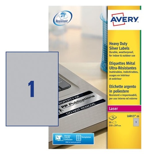 Avery labels l6013 heavy - l6013-20,