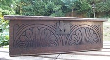 A LARGE ANTIQUE CARVED OAK
