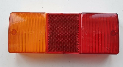 Rear light lens with reflector - with,