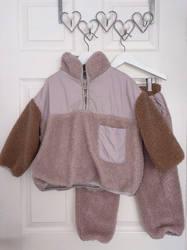 Zara girls brown pink - pink, teddy