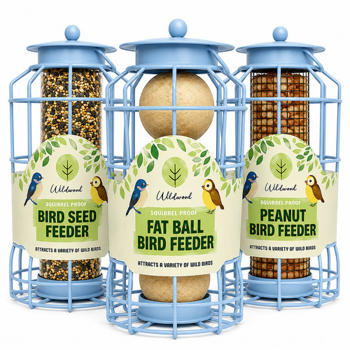 Bird feeder squirrel proof set - feeder,