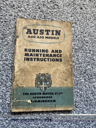 Austin a40 a50 model running - a40/a50,