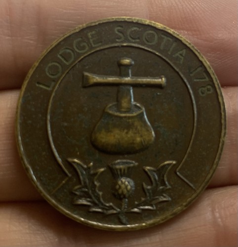 176 freemason masonic token - freemason,