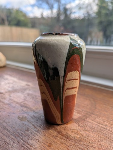 Bulgarian redware pottery - redware, vase
