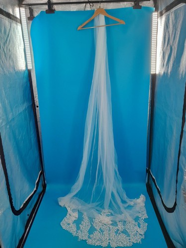 Elegant bridal veil with lace - elegant,