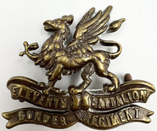 Genuine 11th Battalion Border Regiment Lonsdale Pals Cap Badge Gaunt Tablet