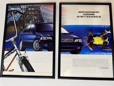 Framed Original Volvo S40 T4 Raleigh Chopper Magazine Advert Poster Garage Retro
