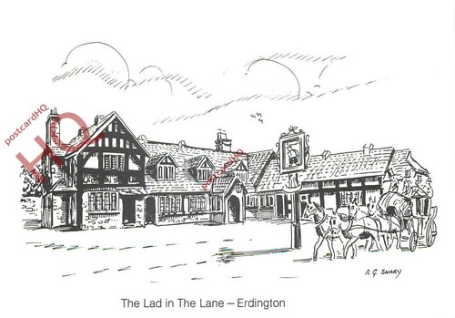 Picture postcard erdington - picture, postcard:;erdington