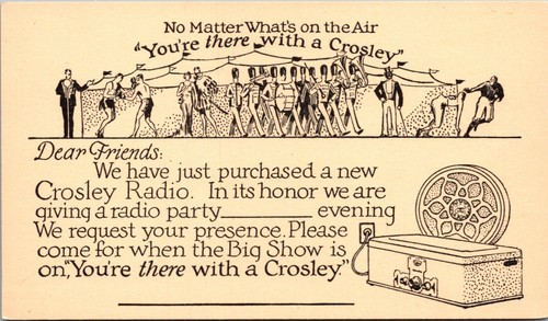 Crosley radio party - crosley,