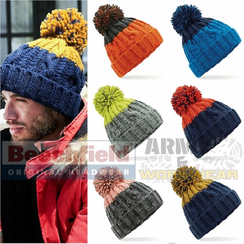 Cable knit beanie hat - beanie, apres