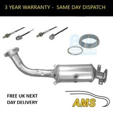 Catalytic Converter BM91585H + 2x Oxygen Sensors For Honda CR-V 2.0 04-07 +F/Kit