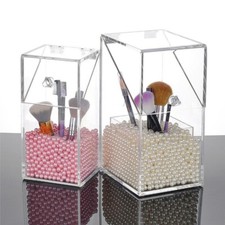 Makeup brush holder with lid - brush,