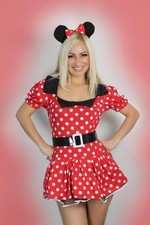 Halloween Sexy Halloween Womens Minnie Mouse Fancy Dress Costume outfit XL