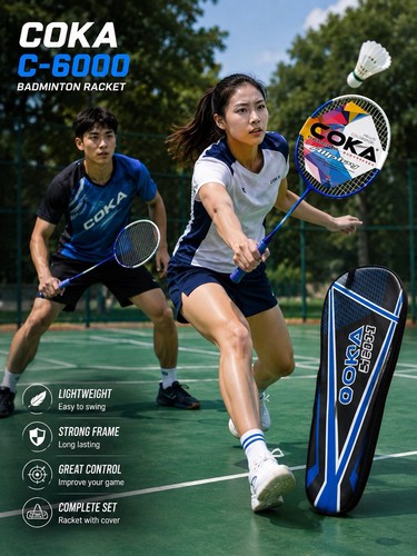 Coka 6000 badminton racket - badminton,