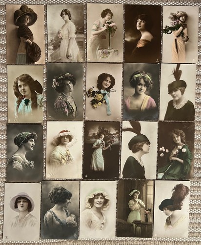 Early glamour postcards - 20,