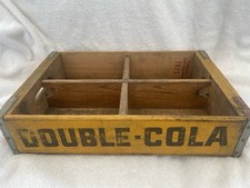 Vintage Original Double Cola Wooden Bottle Crate 1975 USA
