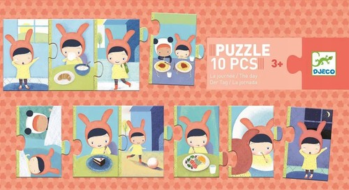 Djeco day piece jigsaw - 10-piece,