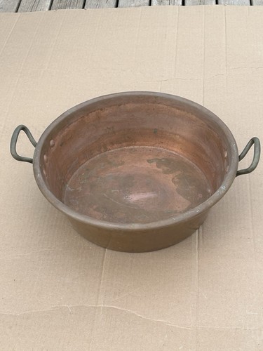 Heavy copper jam pot - copper, with