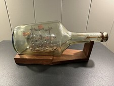 Antique Ship-in-a-Bottle HMS