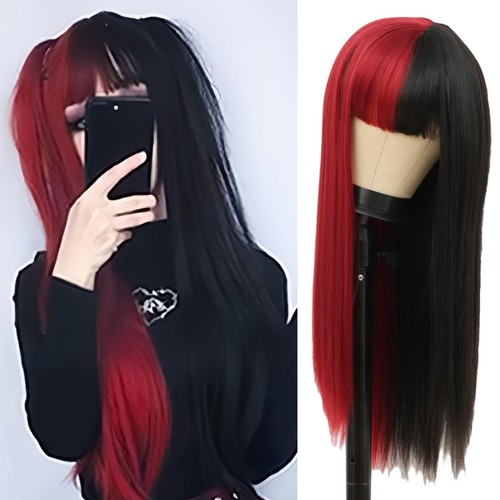 Half red - red,