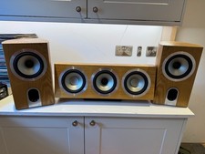 Tannoy DC6 Revolution Signature Speakers – Pair + DC6 LCR Centre – Oak – UK Made