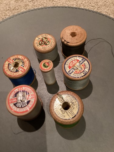 Antique vintage wooden spool - antique/vintage,