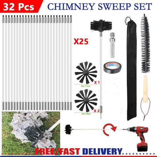 32x flexible chimney sweep set - 32x,