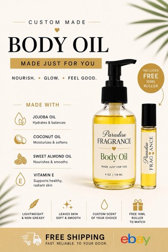 Custom body oil 4oz - 4oz-jojoba,