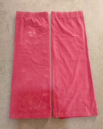 Pair dark pink velvet - pair, pencil