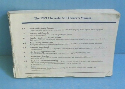 1999 chevrolet s10 pickup - chevrolet,