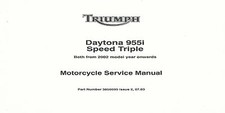 Triumph Workshop Manual Model 2002, 2003, 2004 & 2005 Daytona 955i