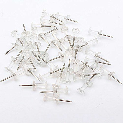 Clear push pins - clear,