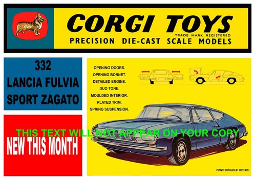 Corgi toys 332 - 332, fulvia