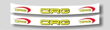 2x CRG Helmet Visor Strip Stickers Graphic, Motorsport, Karting, F100