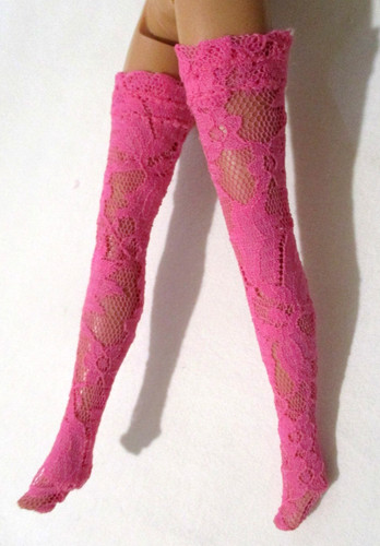 Fashion doll stockings pink - doll,