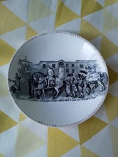 RARE ANTIQUE VICTORIAN SAUCER c1840s LADY GODIVA & PEEPING TOM OF COVENTRY VGC