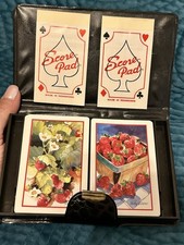 Vintage Card Holder W 2 Decks