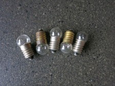 5 x Clear 12v 3/8 Screw Bulbs