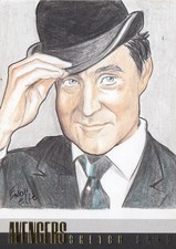 THE AVENGERS 50TH ANNIVERSARY (2012) - ELFIE LELOULEUX STEED PREVIEW SKETCH 1/1