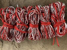 5 x 4ft DOUBLE KNITTED RED BLACK & WHITE RABBIT PURSE NETS FERRETING ??