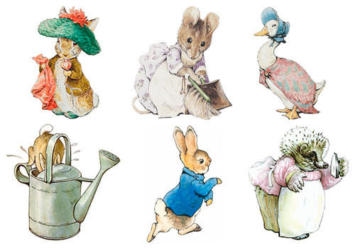 Peter rabbit vinyl stickers - 6,